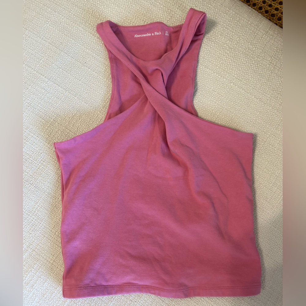 NEVER WORN. Abercrombie & Fitch Twist Neck Crop Halter Top